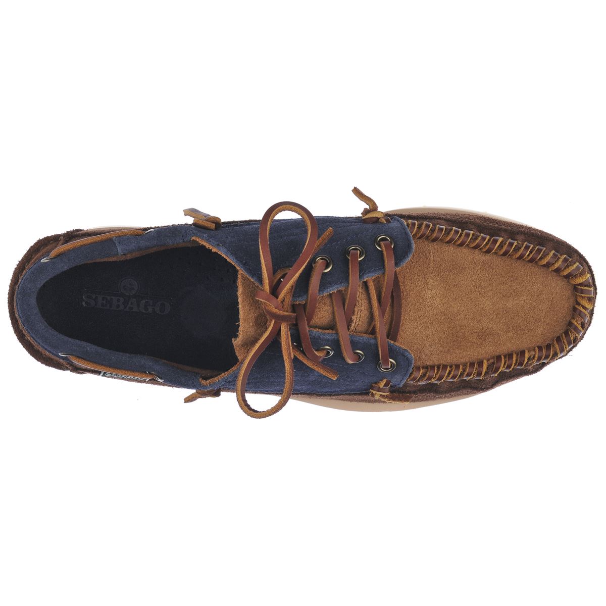 Sebago - Shoe Cayuga Cognac Dark Brown Blue Navy