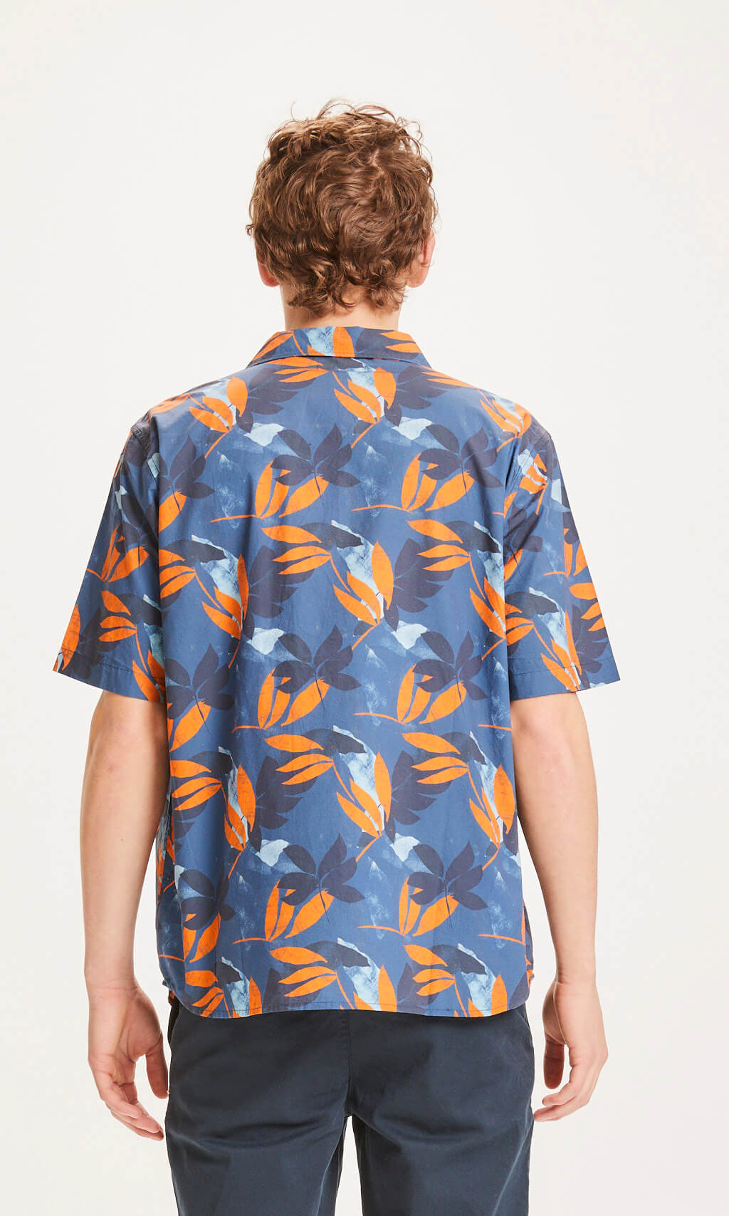 Knowledge Cotton Apparel - Shirt Wave Loose Fit Flower Print