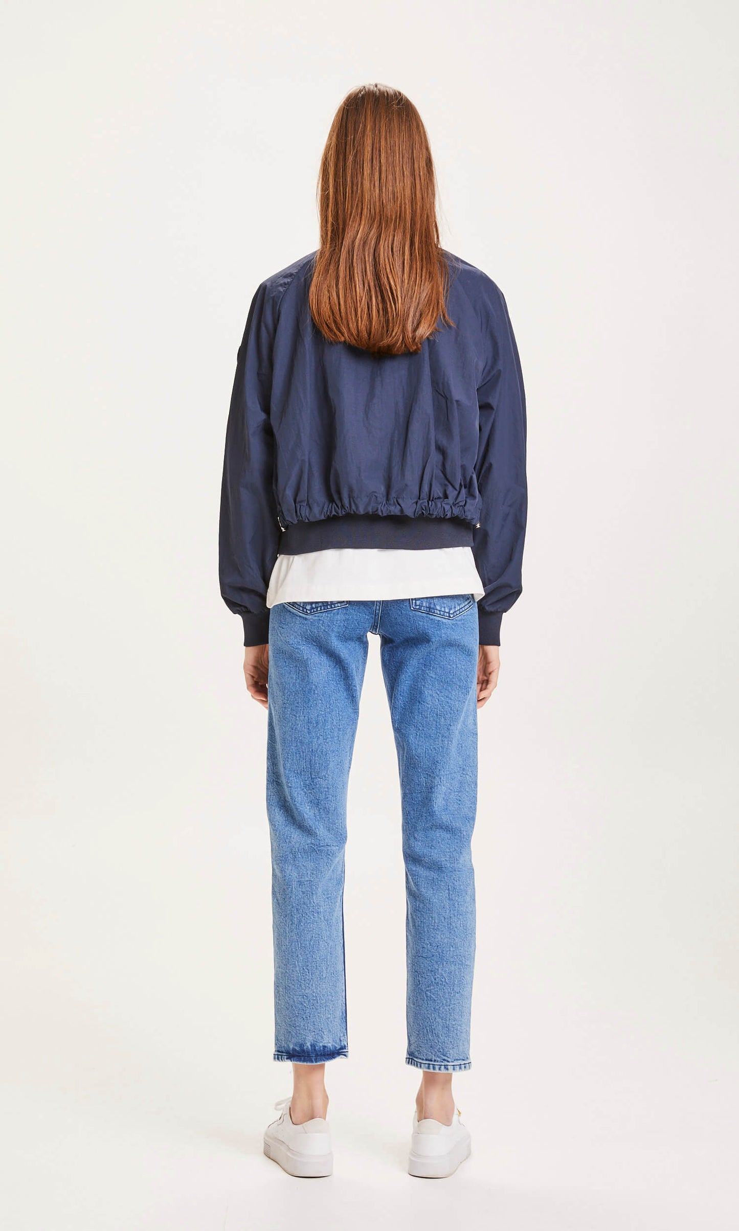 Knowledge Cotton Apparel - Bomber Dalia Short Total Eclipse
