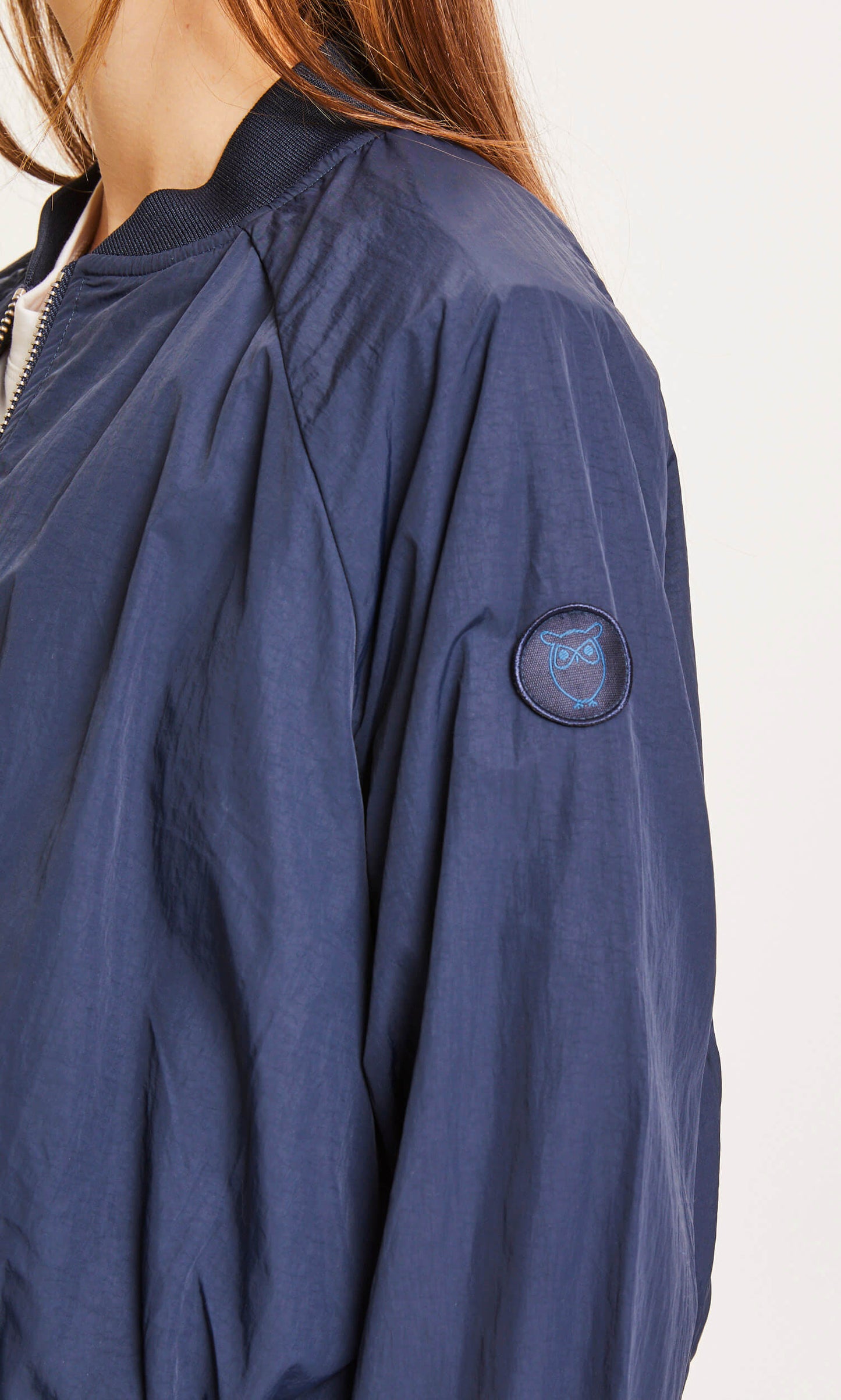 Knowledge Cotton Apparel - Bomber Dalia Short Total Eclipse