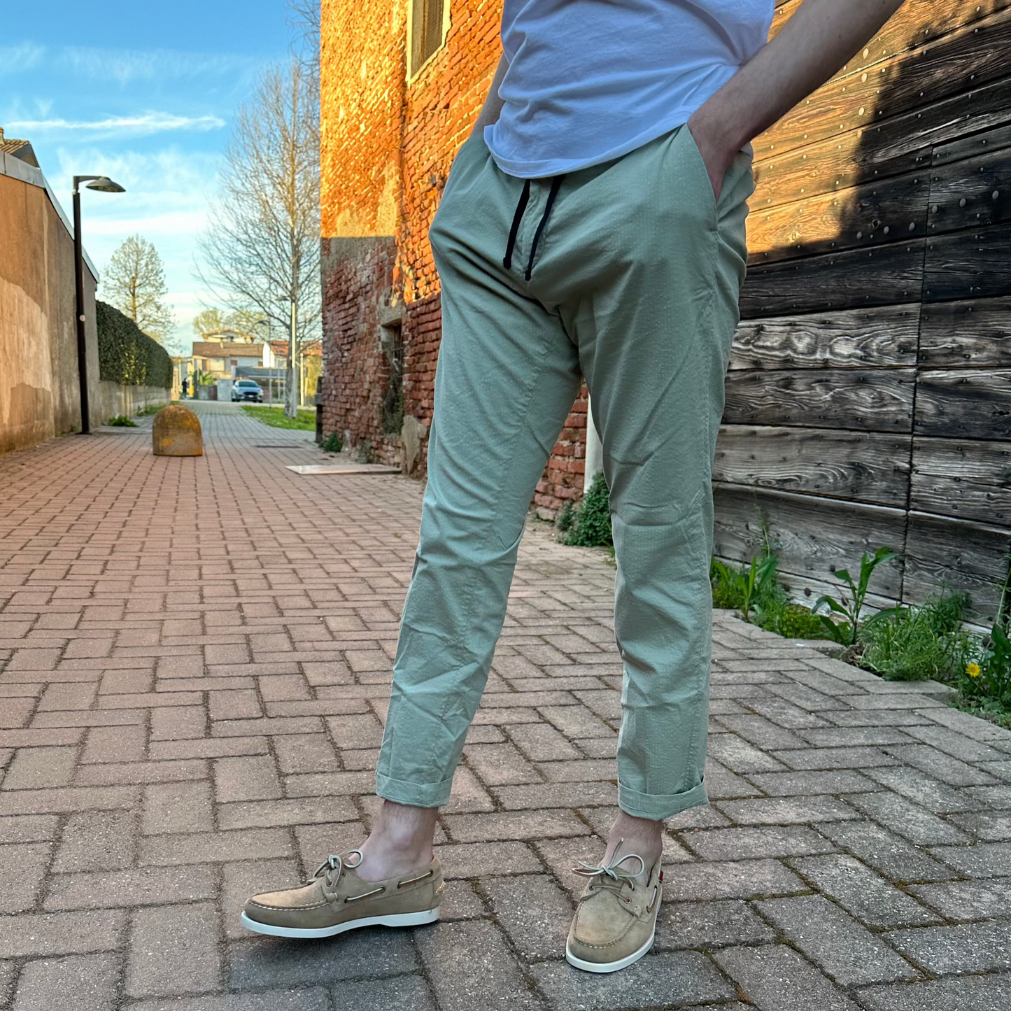 Maison Clochard - Trouser Mallard Sport Mint