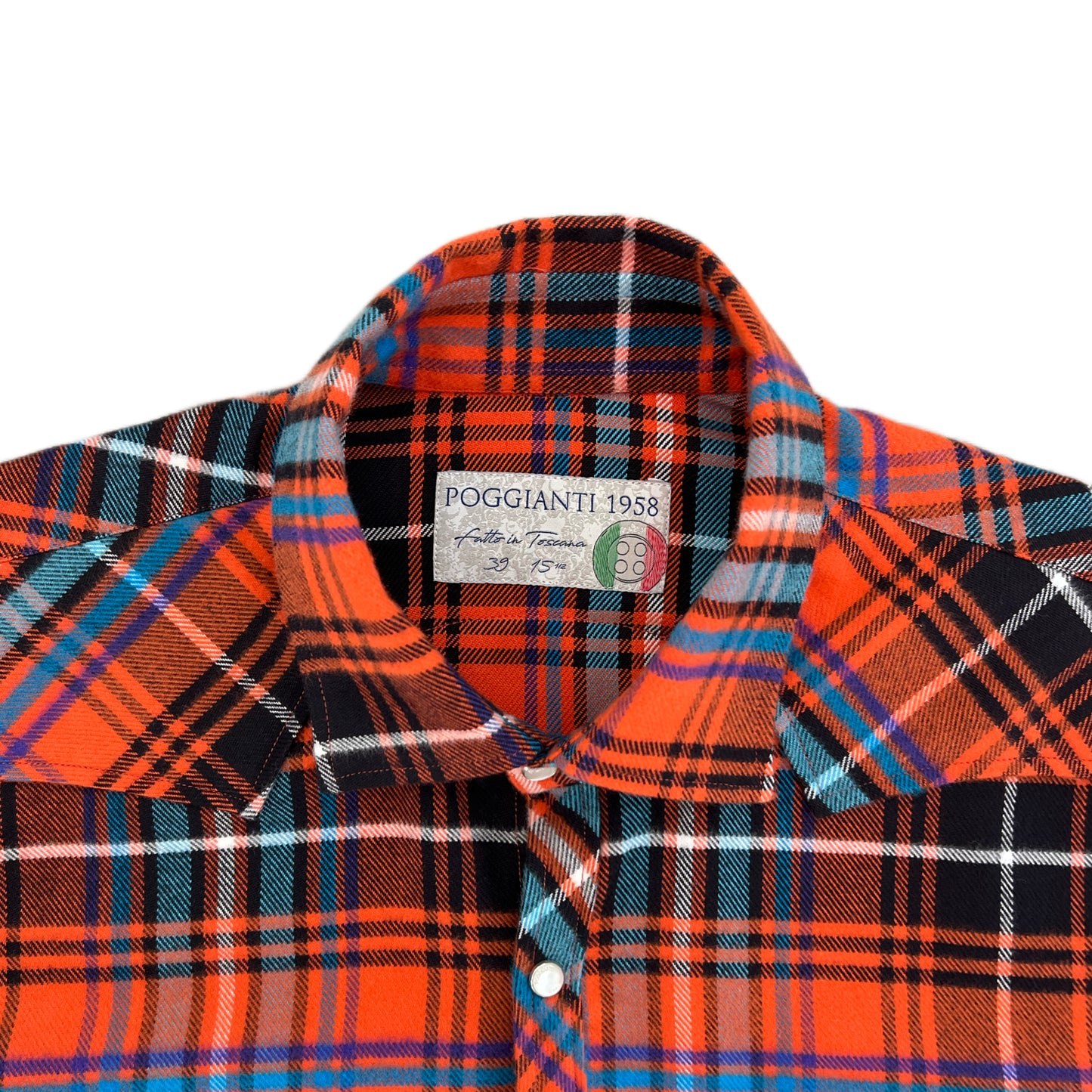 Poggianti 1958 - Shirt Lari in Flannel Colored Checks
