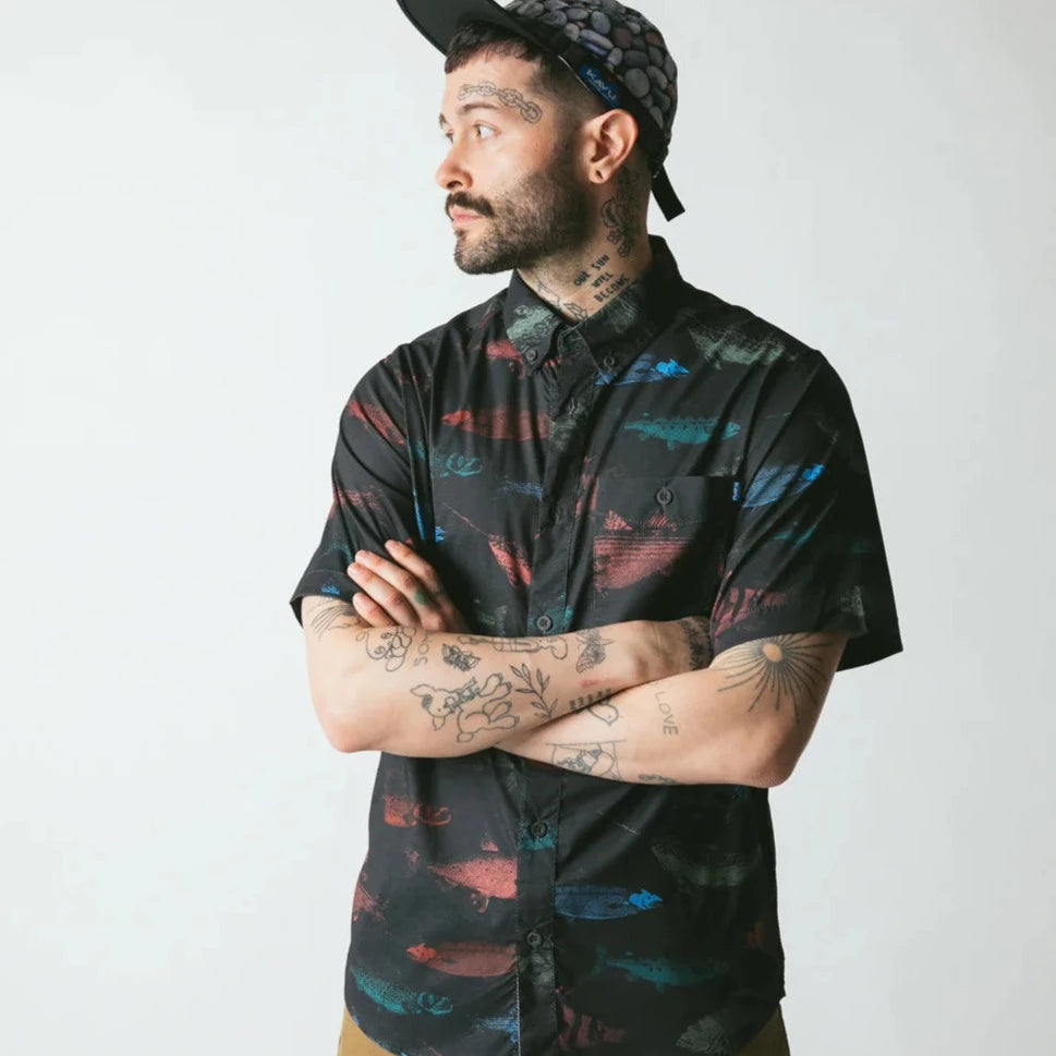 Kavu - Shirt River Wrangler Fish Stamp