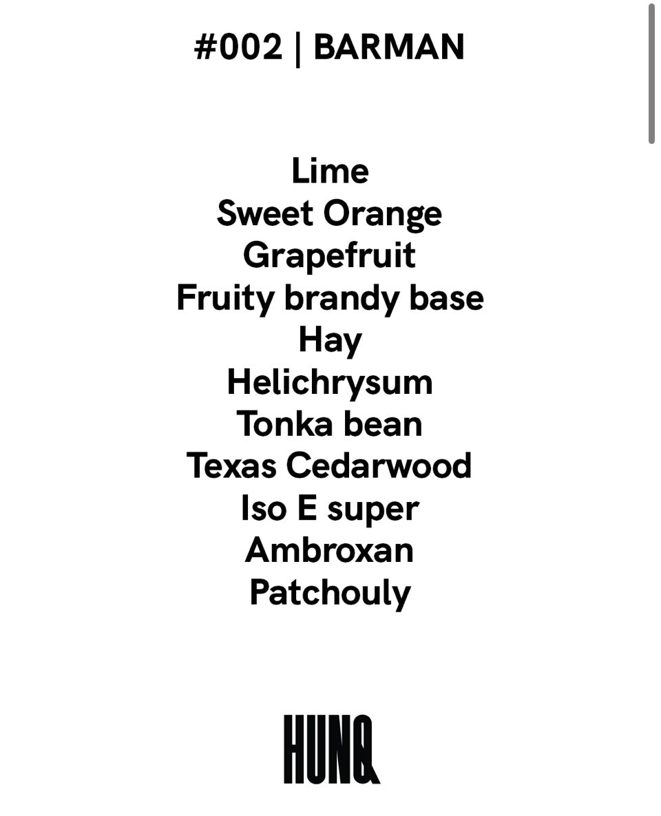 Hunq - Perfume 002 Barman 100ml