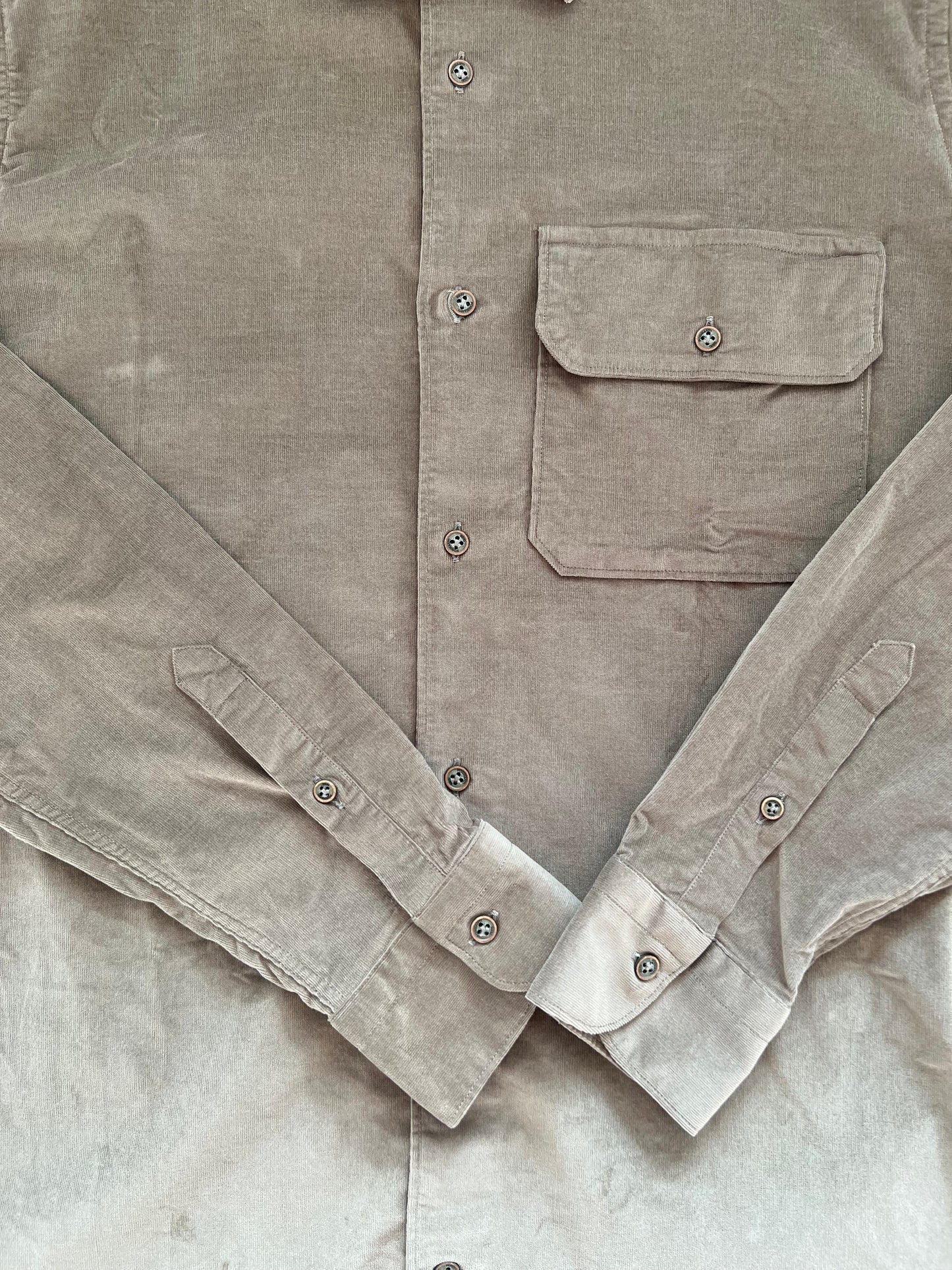 Poggianti 1958 - Shirt Pistoia in Velvet Green Military