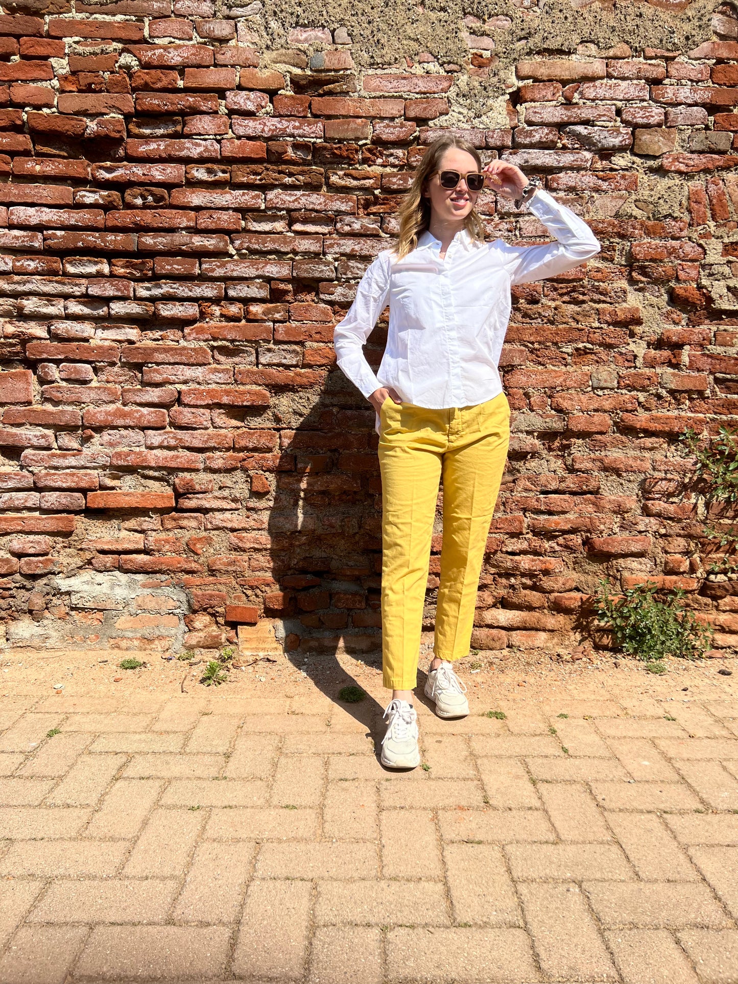 Maison Clochard - Trouser Mouette Regular Sunflower Yellow