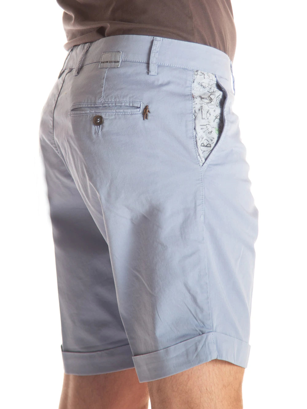 Maison Clochard - Short Mallard Gabardina Ming Sky