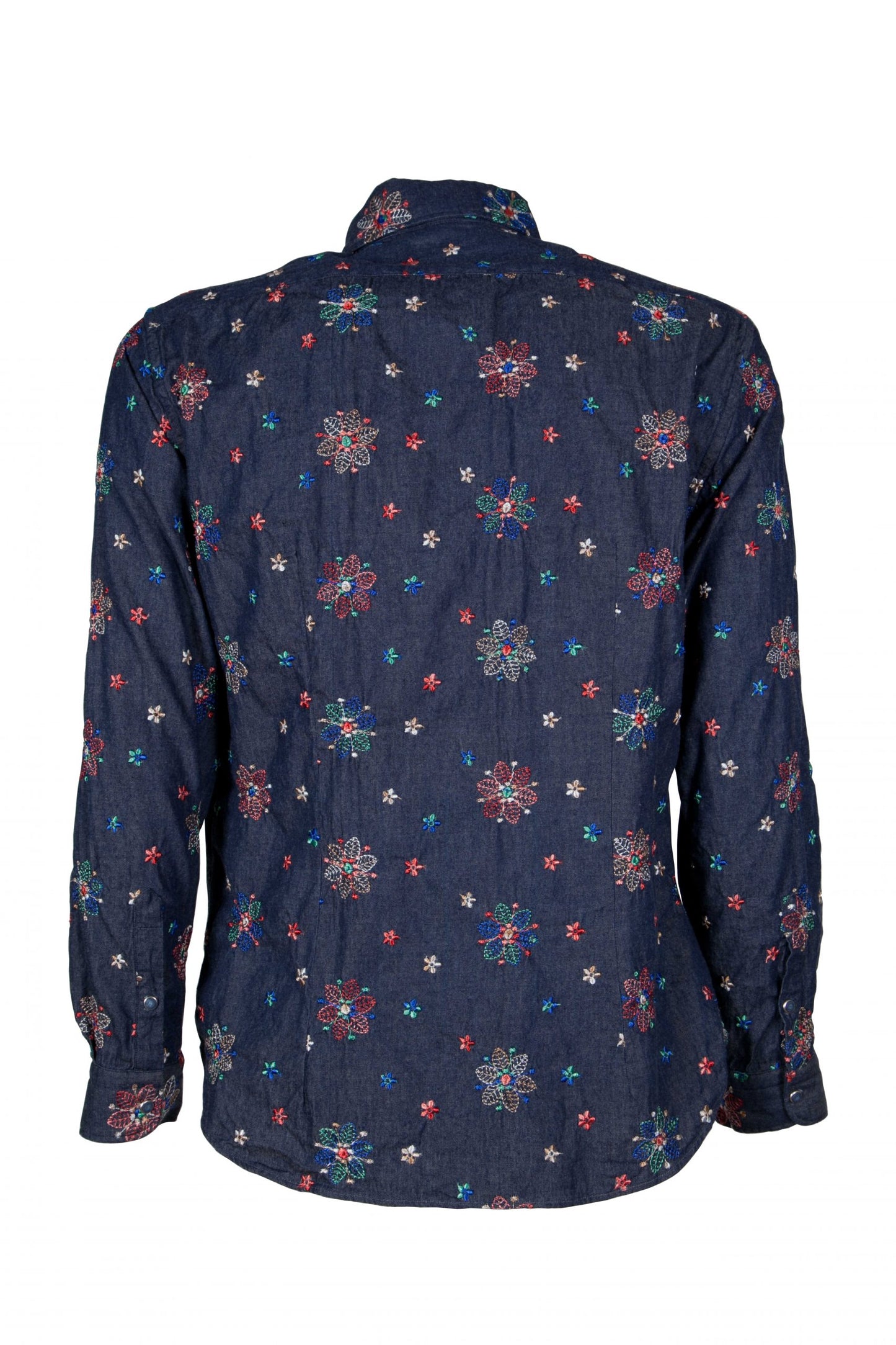 Poggianti 1958 - Shirt Firenze In Denim with Embroidery