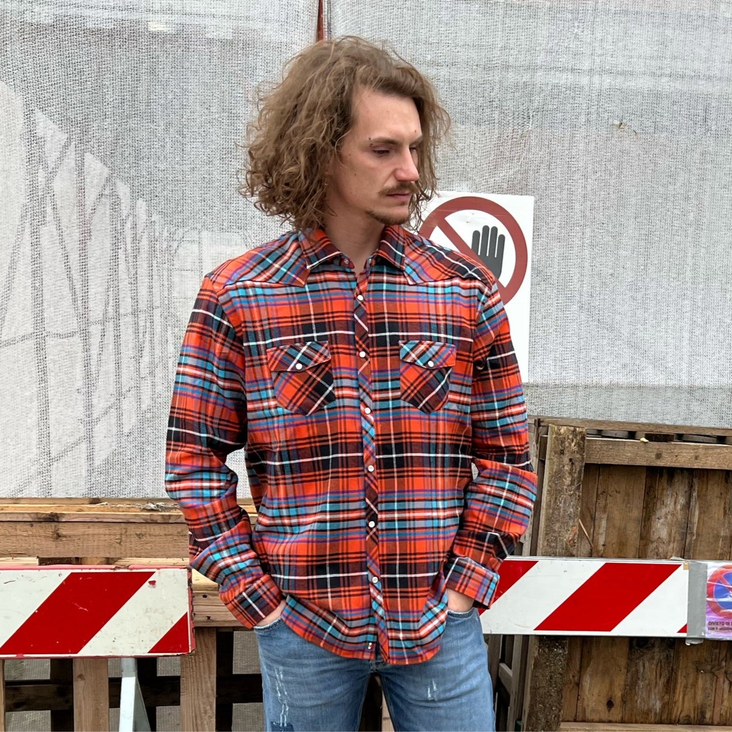 Poggianti 1958 - Shirt Lari in Flannel Colored Checks